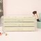 Clear Acrylic Jewelry Box with 3 Drawers – Velvet-Lined Jewelry Organizer for Earrings, Rings, Necklaces & Bracelets, Elegant Beige Display Case for Women & Girls (Beige)